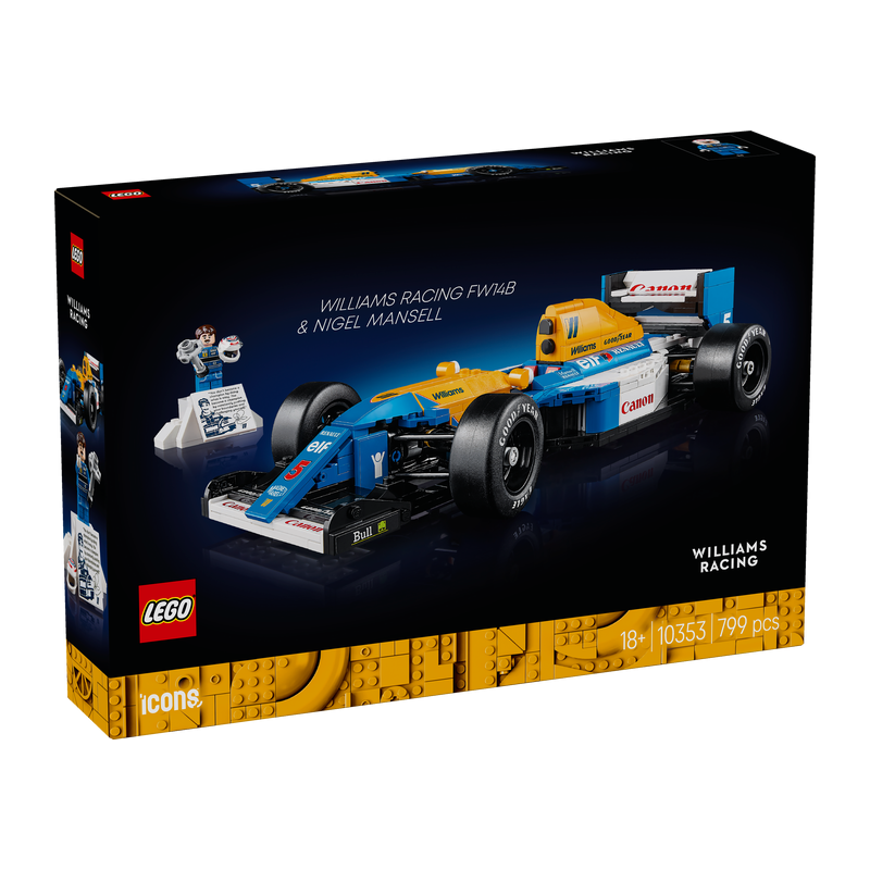 LEGO Icons 10353 Williams Racing FW14B et Nigel Mansell - Voiture F1 LEGO Icons 10353 Williams Racing FW14B et Nigel Mansell - Voiture F1