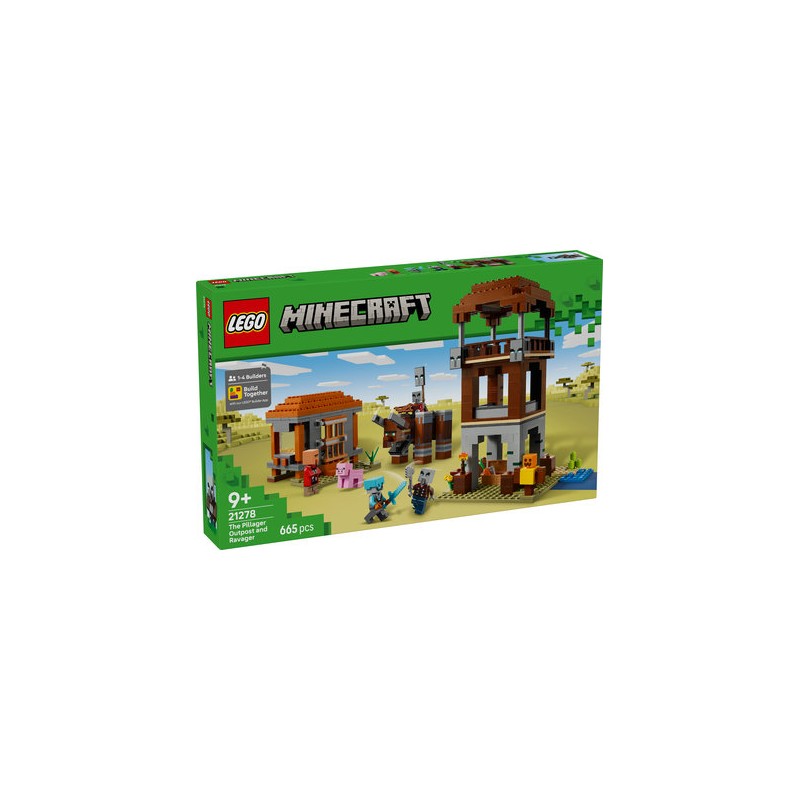 LEGO® Minecraft 21278 L’Avant-Poste De Pillards Et Le Ravageur LEGO® Minecraft 21278 L’Avant-Poste De Pillards Et Le Ravageur