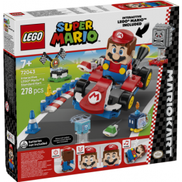 LEGO Super Mario 72043 - Mario Kart™ – Mario™ interactif et kart standard