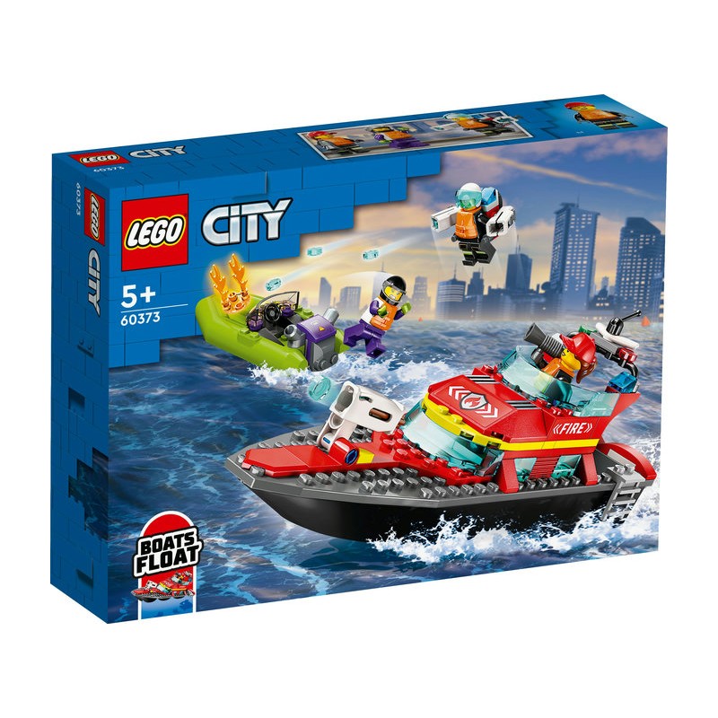 LEGO® City® 60373 - Le bateau de sauvetage des pompiers