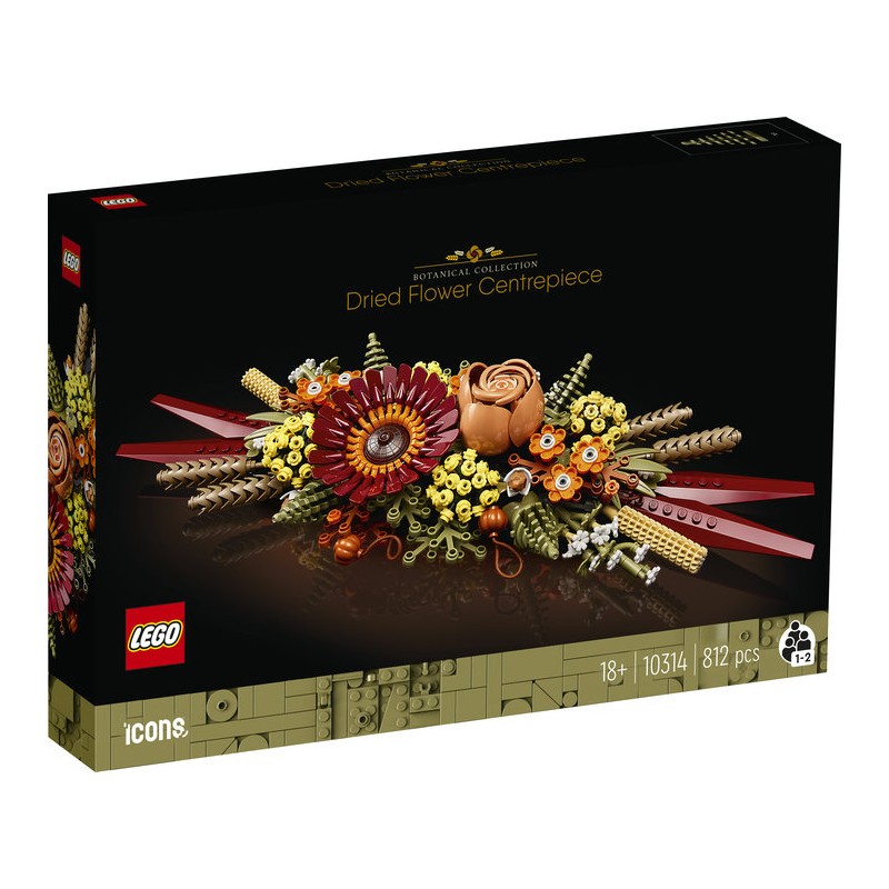 LEGO® Icons 10314 - Le centre de table Fleurs séchées