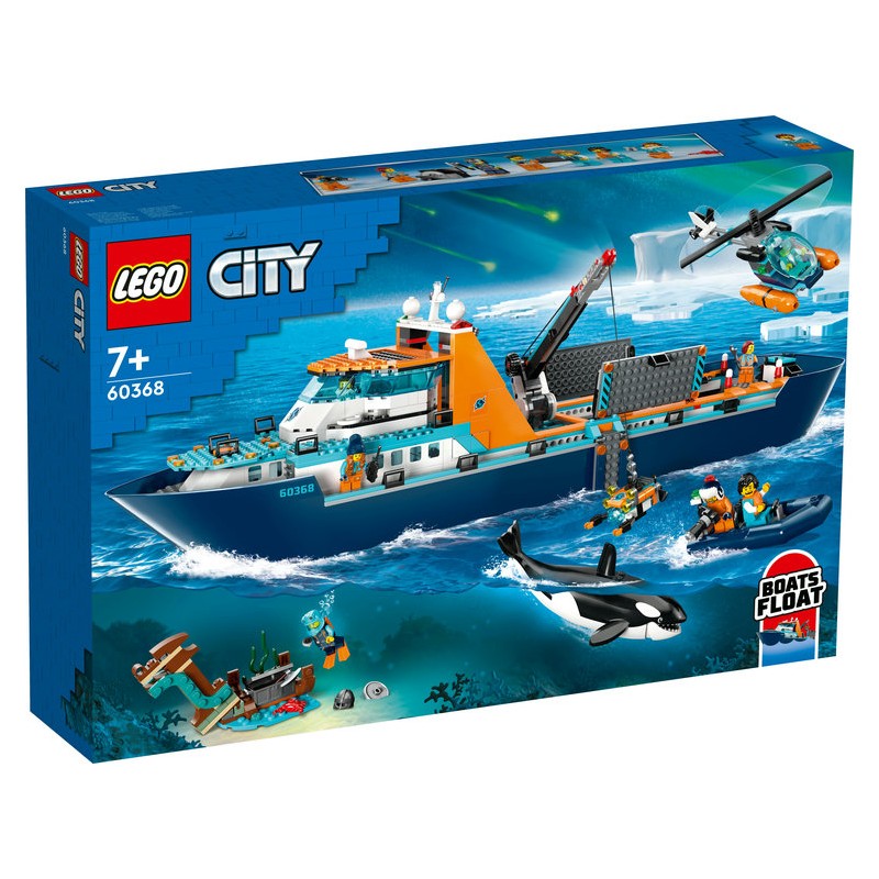 LEGO® City® 60368 - Le navire d’exploration arctique