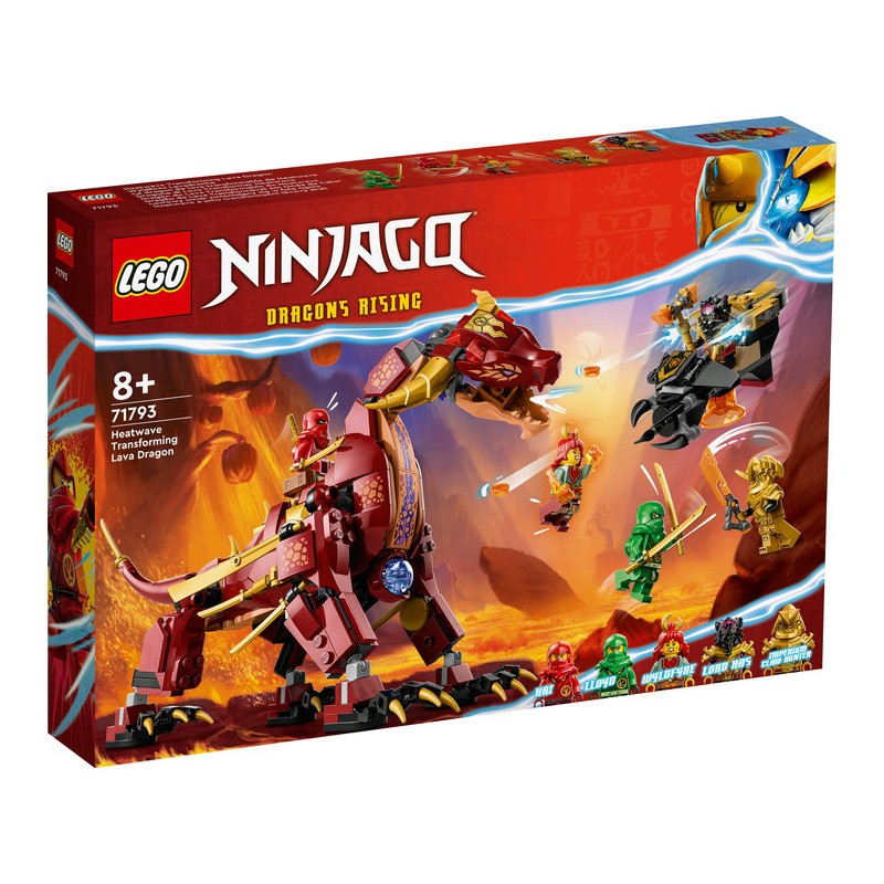 LEGO® Ninjago® 71793 - Le dragon de lave transformable de Heatwave