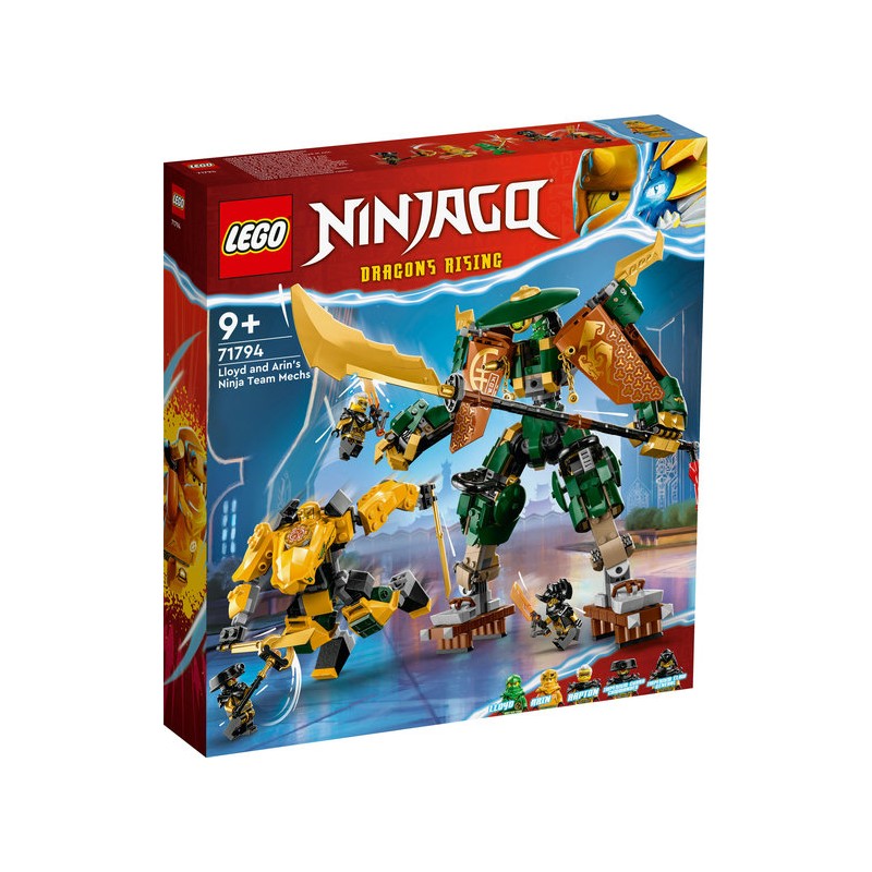 LEGO® Ninjago® 71794 - L'équipe de robots des ninjas Lloyd et Arin