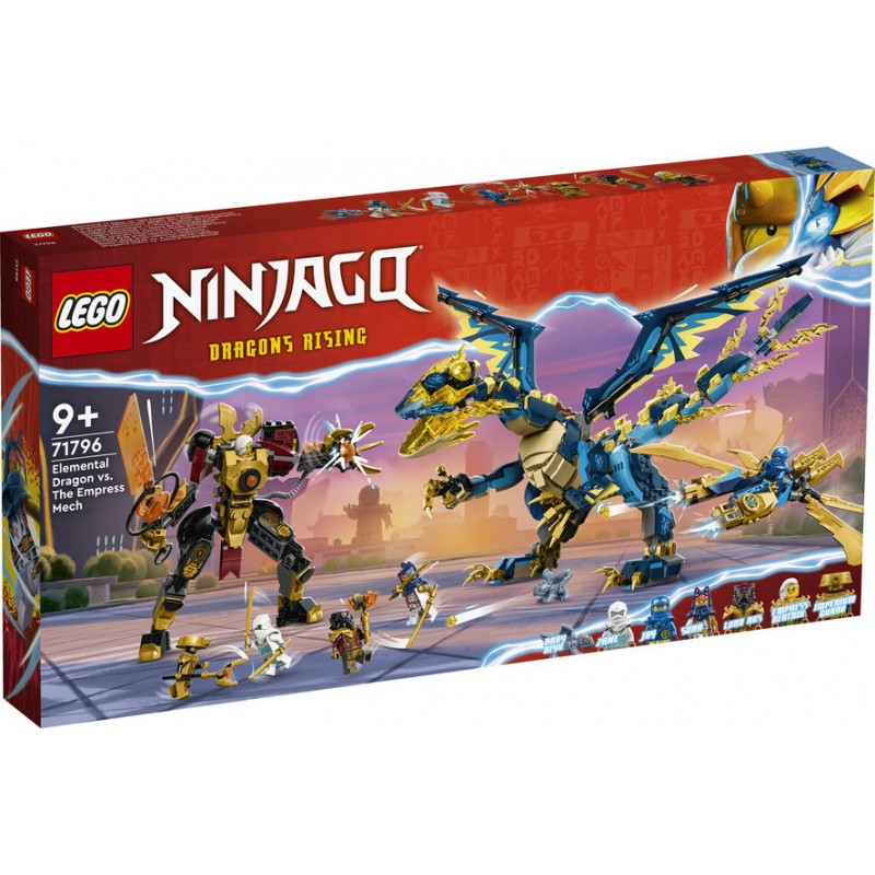 LEGO® Ninjago® 71796 - Le dragon élémentaire contre le robot de l’impératrice