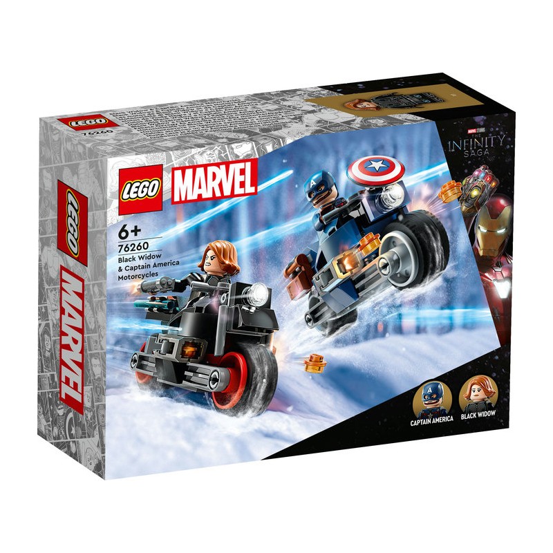 LEGO® MARVEL 76260 - Les motos de Black Widow et de Captain America