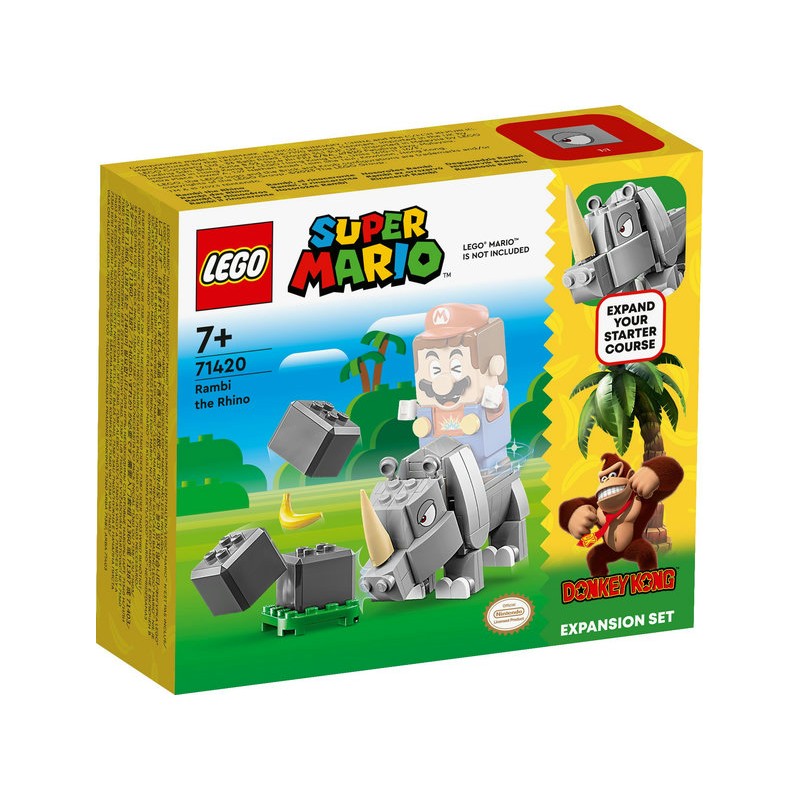 LEGO® Super Mario 71420 - Ensemble d'extension Rambi le rhinocéros