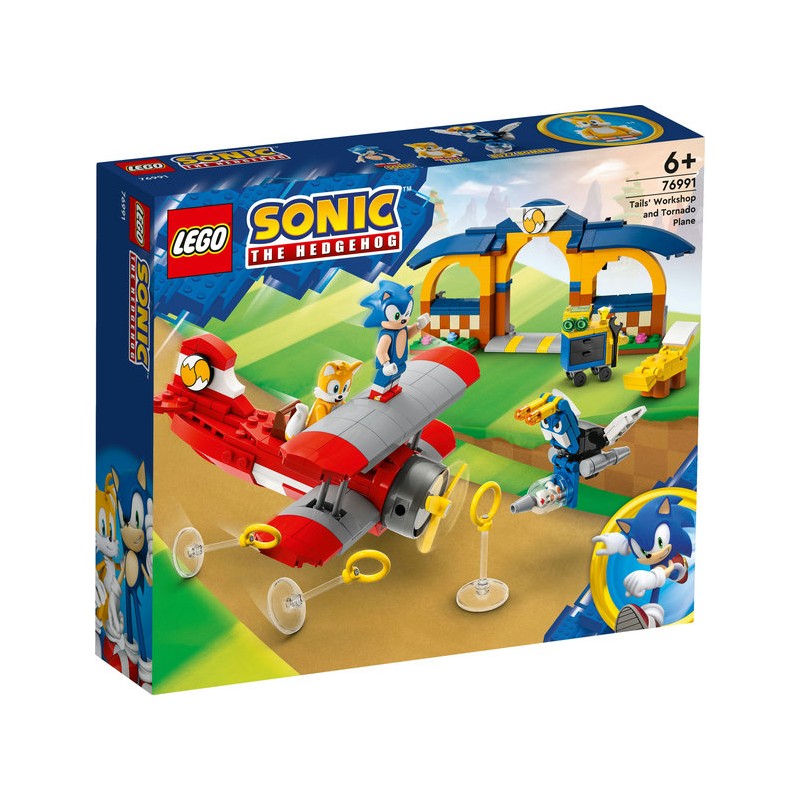 LEGO® Sonic 76991 - L’avion Tornado et l'atelier de Tails